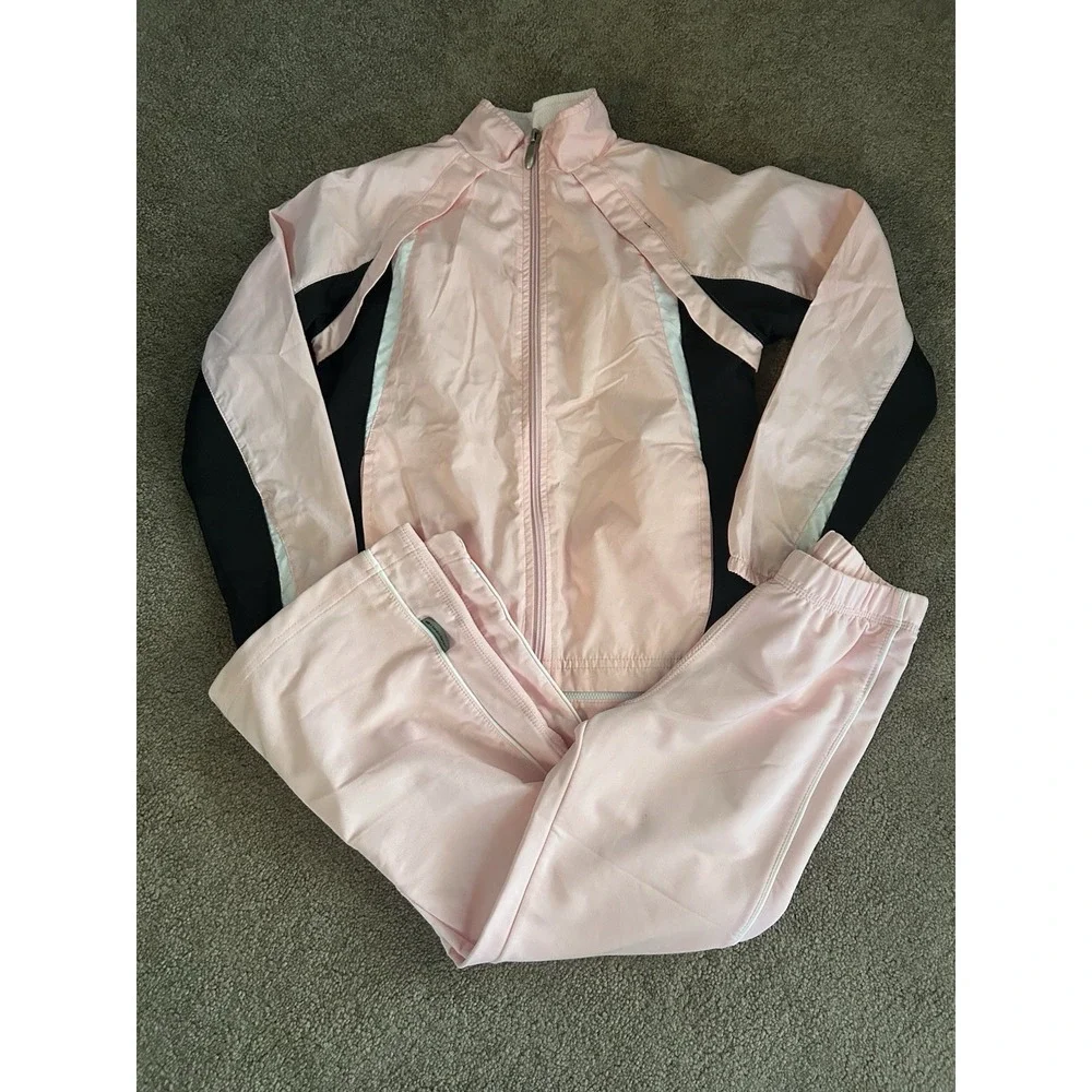 Vintage Y2K matching Hanes Sport windbreaker tracksuit set Size Youth Small 6X